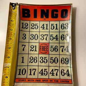 Vintage bingo, trinket tray